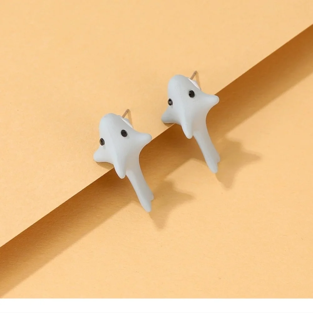Cute Blue Shark Earrings